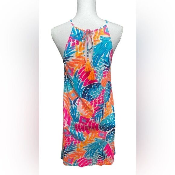 Lilly Pulitzer Dress Margot Swing Goombay Smashed pineapple XS - Picture 2 of 6